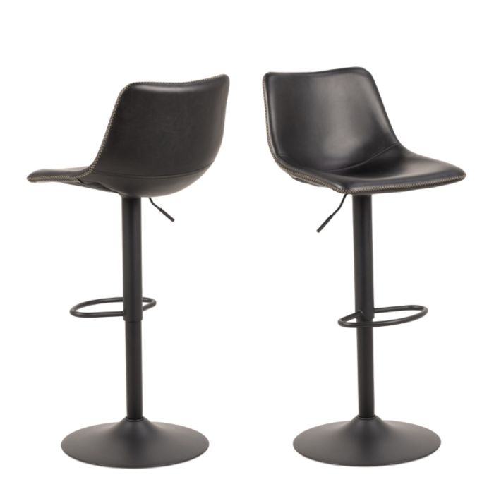 Oregon Bar Stool in Black, One supplied