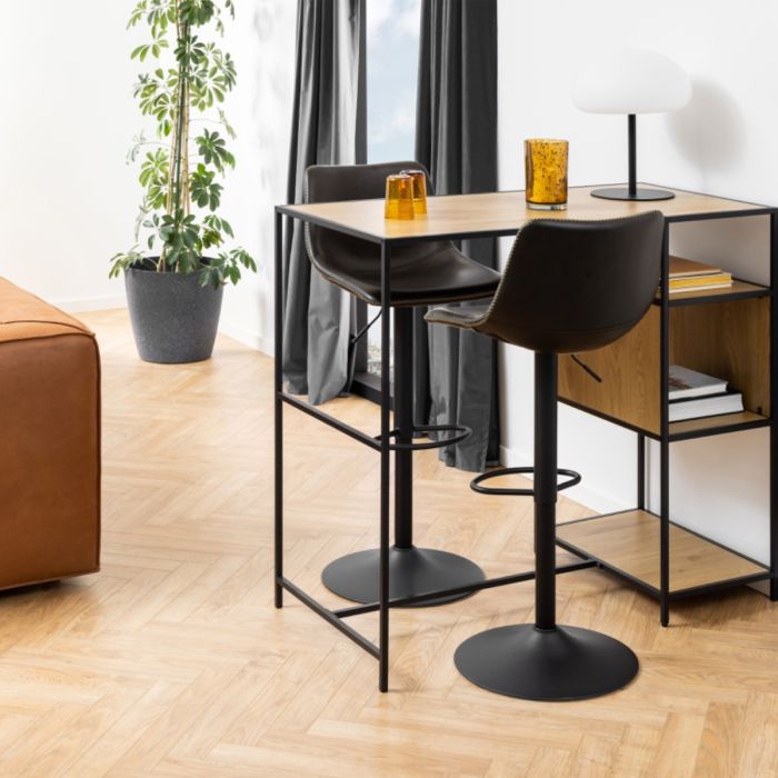 Oregon Bar Stool in Black, One supplied