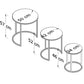 Austin Round Nest Of Tables Set - 3 Pieces Nesting Table