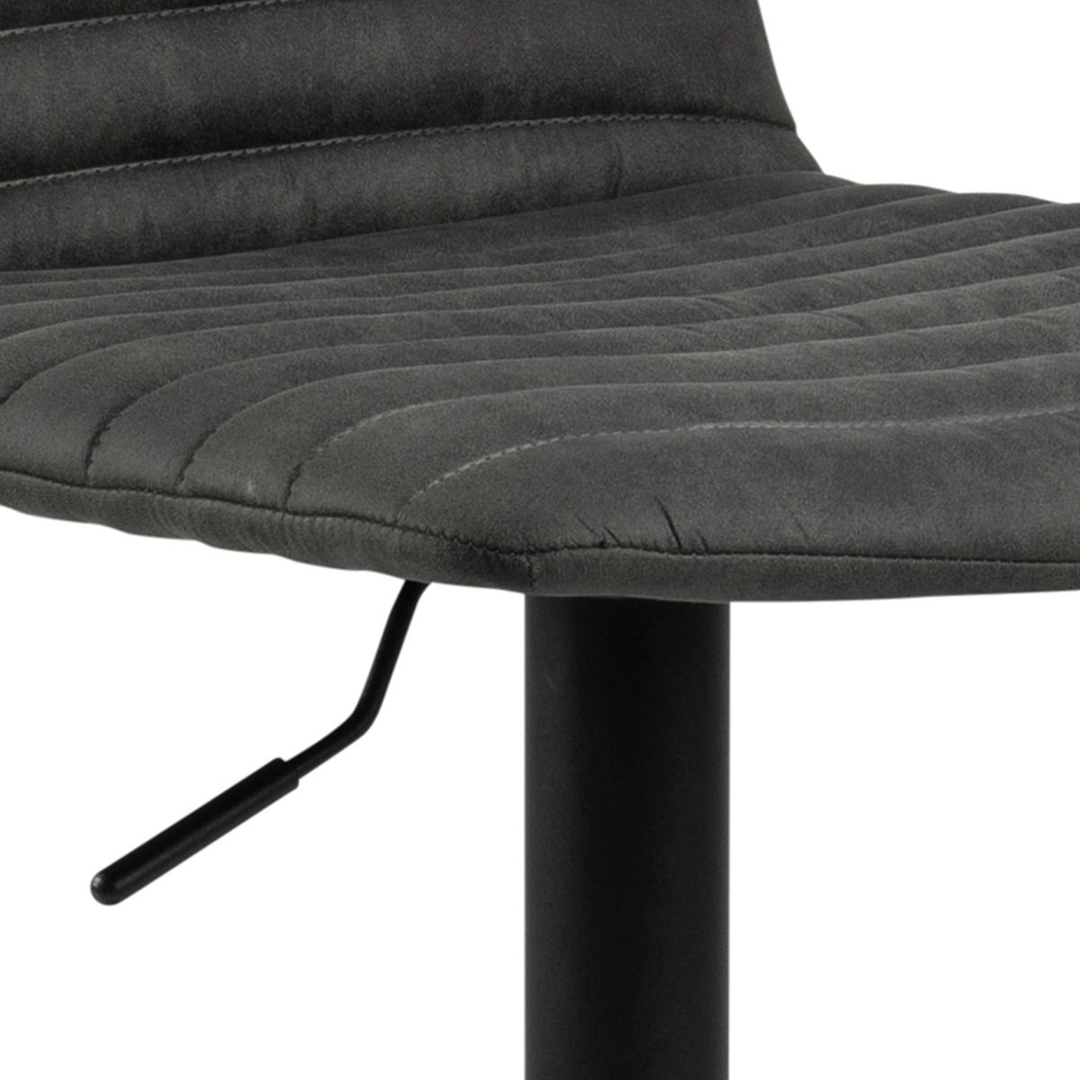 Kimmy Bar Stool in Grey Fabric Set of 2