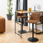 Kimmy Bar Stool in Brown Fabric Set of 2