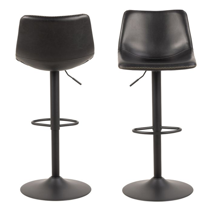 Oregon Bar Stool in Black, One supplied