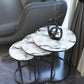 Cosala Round Nest Of Tables Set - 3 Pieces Nesting Table