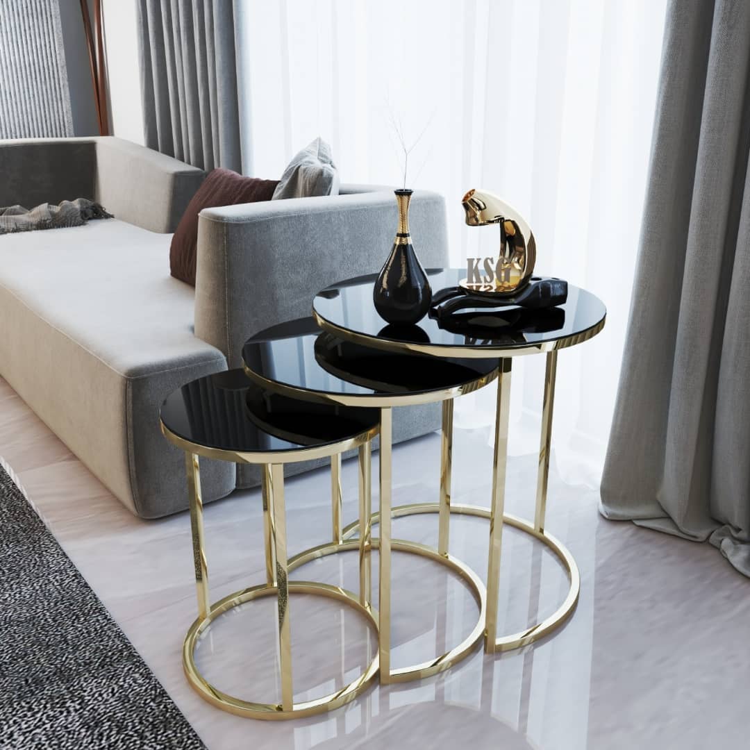 Howard Round Nest Of Tables Set - 3 Pieces Nesting Table